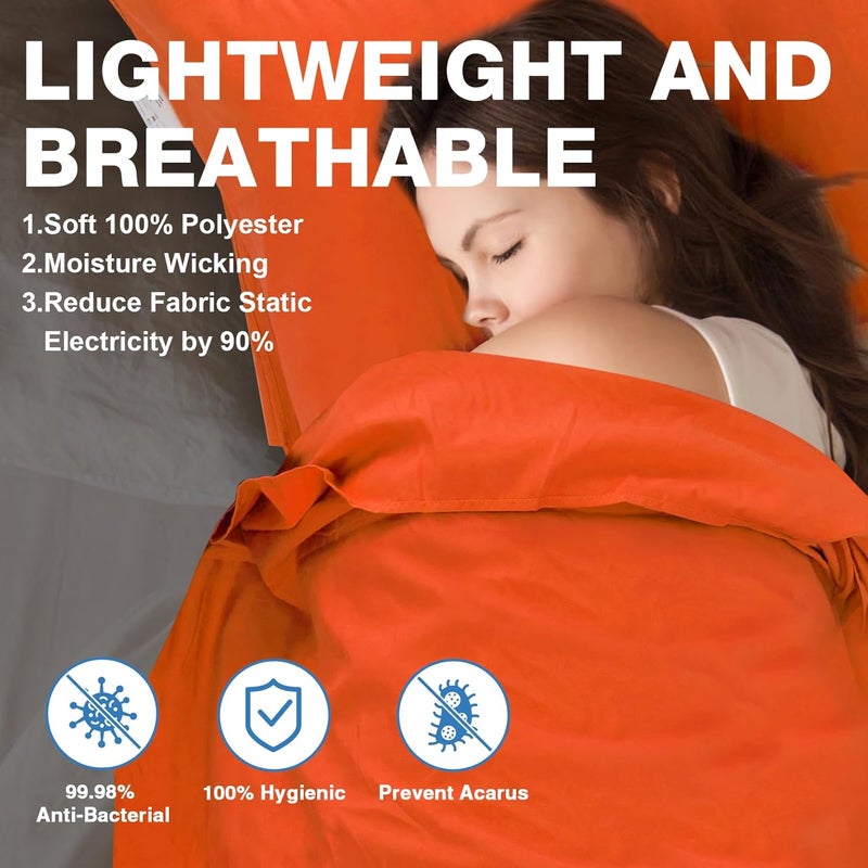 JAICOM Sleeping Bag Liner, Travel Sheets & Adult Sleep Sack, Ultralight and Portable Summer Sleeping Bag - Ideal for Backpacking, Hotels and Hostels, Business Trips, Camping - Image 3